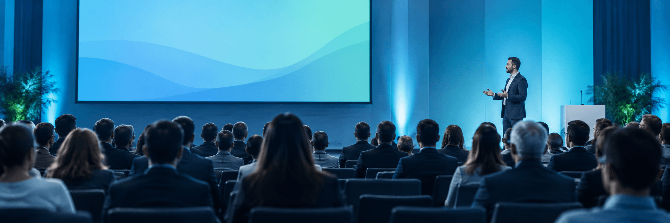 Professionals attending a structured presenter-led webinar and learning session