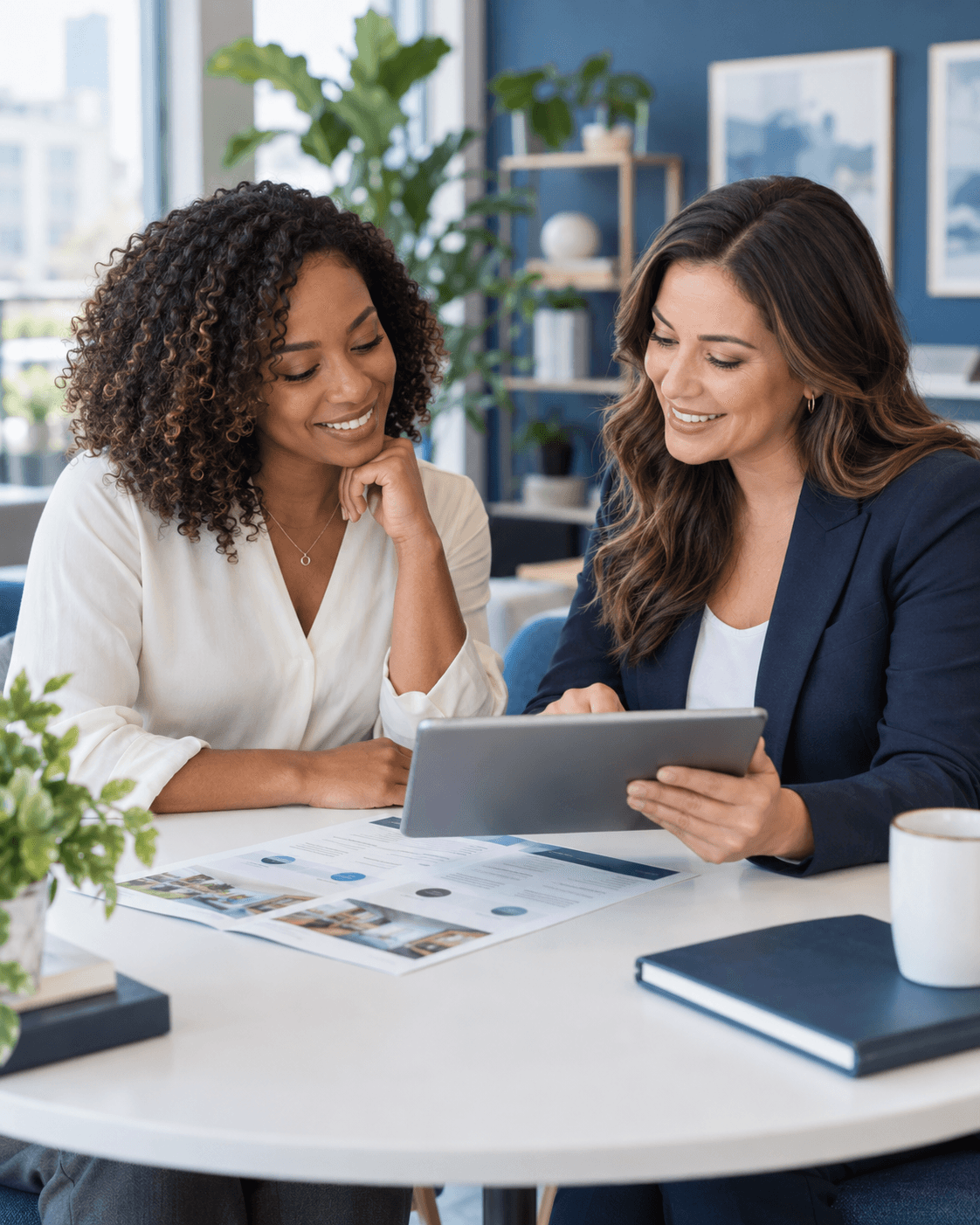A professional reviewing membership options with an association advisor